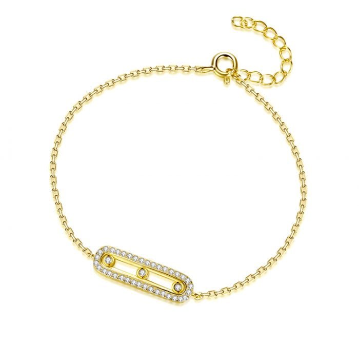 Platinum Oval bracelet SBS01092