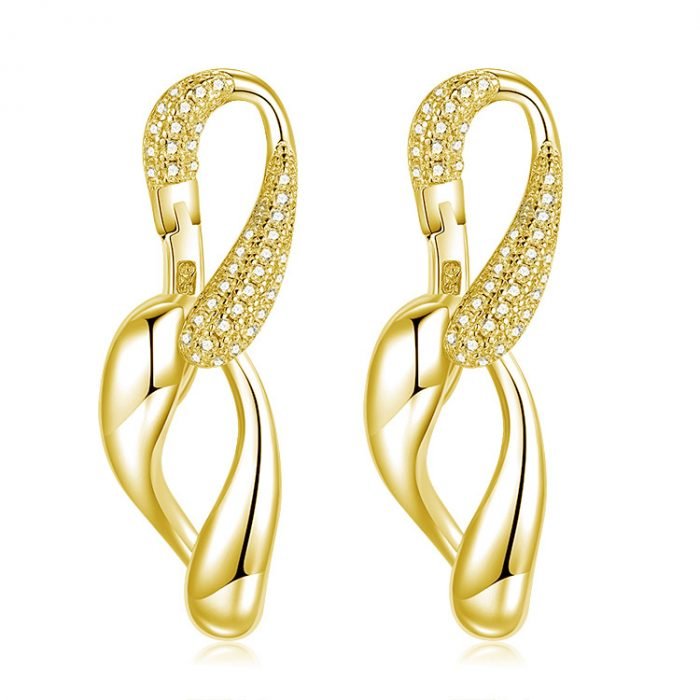 Fluid zirconium earrings SES01219