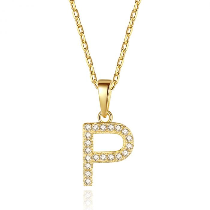 P letter pendant necklace SNS01457